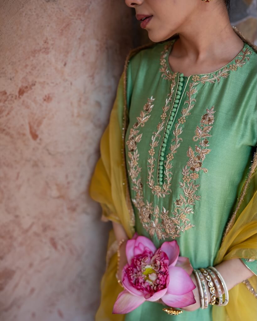 Meher Sage Kurta Set
