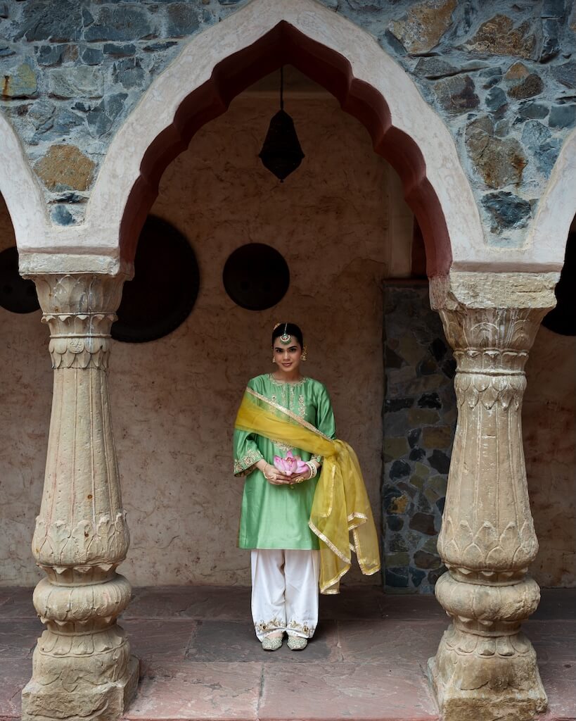 Meher Sage Kurta Set