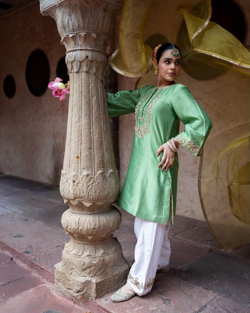 Meher Sage Kurta Set