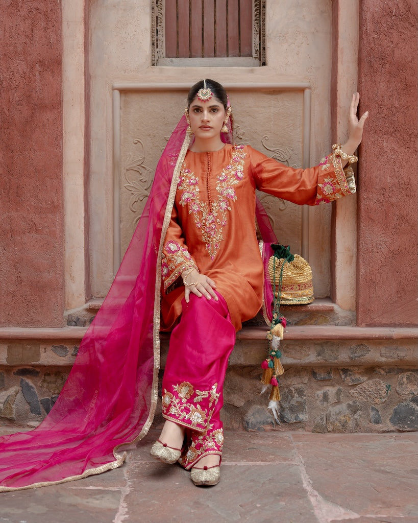 Gulaab Raani A-Line Farshi Set